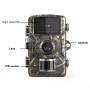 Trail Caméra - Mini Full HD 1080P 16MP Trail camera