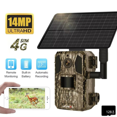 Trail Caméra - 4G Pro 4MP Trail camera - 15M Night Vision AI Detection