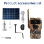 Trail Caméra - 4G 4MP Solar Camera - 30M Night Vision 12 Month Battery Life